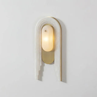 Alabaster Stacked Oval Cascada Wall Sconce - Vidirlighting