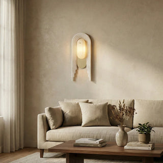 Alabaster Stacked Oval Cascada Wall Sconce - Vidirlighting