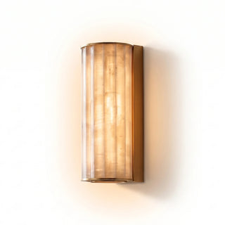 Alcott Fluted Alabaster Column Wall Sconce