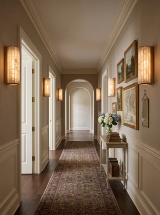 Alcott Fluted Alabaster Column Wall Sconce