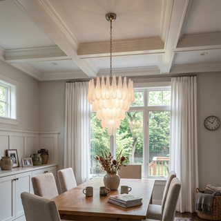 Amaris Tiered Teardrop Glass Chandelier