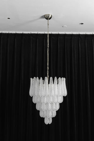 Amaris Tiered Teardrop Glass Chandelier