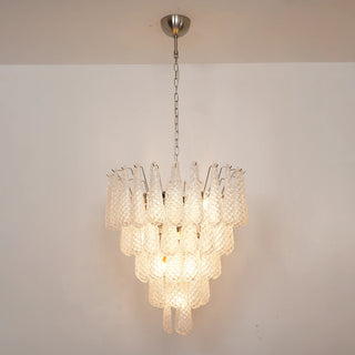Amaris Tiered Teardrop Glass Chandelier