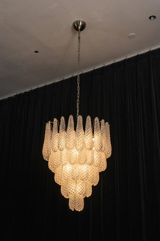 Amaris Tiered Teardrop Glass Chandelier