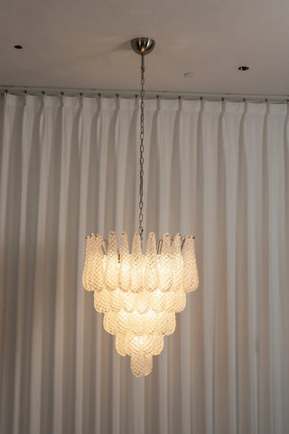 Amaris Tiered Teardrop Glass Chandelier