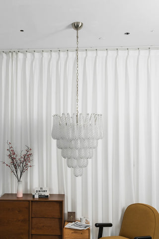 Amaris Tiered Teardrop Glass Chandelier