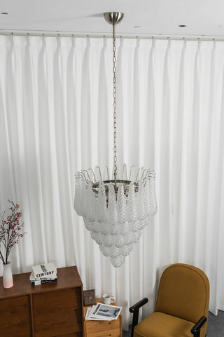 Amaris Tiered Teardrop Glass Chandelier