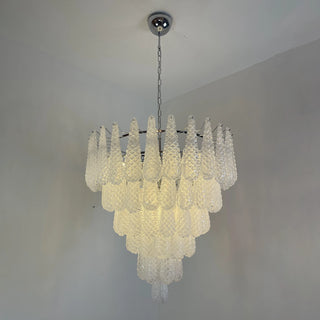Amaris Tiered Teardrop Glass Chandelier