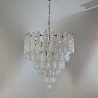 Amaris Tiered Teardrop Glass Chandelier