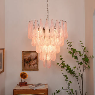 Amaris Tiered Teardrop Glass Chandelier