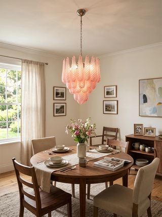 Amaris Tiered Teardrop Glass Chandelier