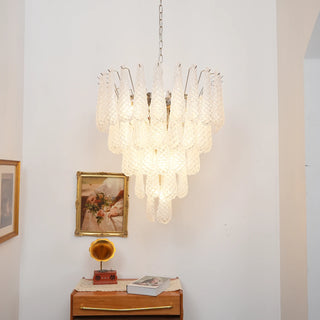 Amaris Tiered Teardrop Glass Chandelier