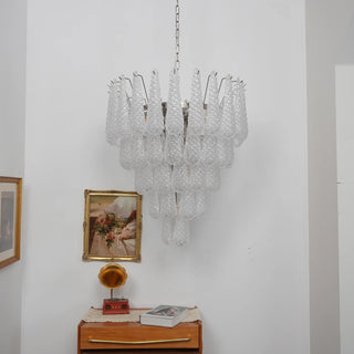 Amaris Tiered Teardrop Glass Chandelier