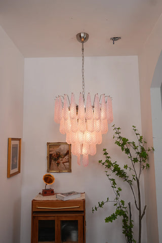 Amaris Tiered Teardrop Glass Chandelier
