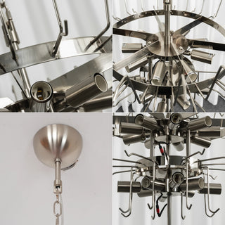 Amaris Tiered Teardrop Glass Chandelier