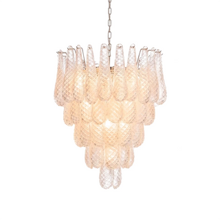 Amaris Tiered Teardrop Glass Chandelier