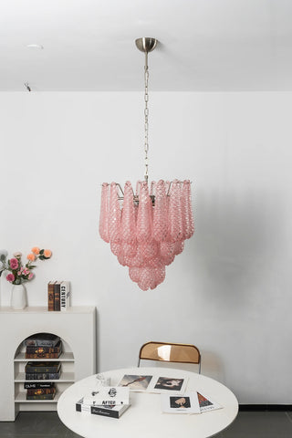 Amaris Tiered Teardrop Glass Chandelier