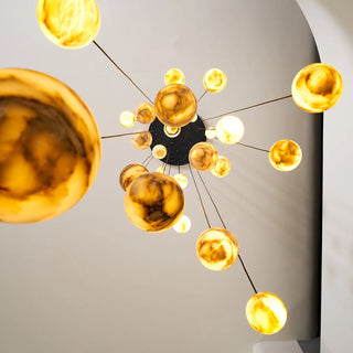 Ambrose Alabaster Globe Cascade Chandelier
