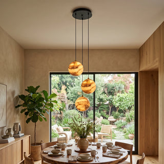Ambrose Alabaster Globe Cascade Chandelier