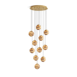 Ambrose Alabaster Globe Cascade Chandelier