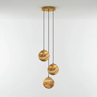 Ambrose Alabaster Globe Cascade Chandelier