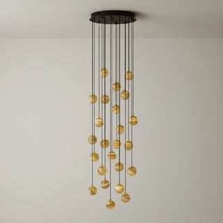 Ambrose Alabaster Globe Cascade Chandelier