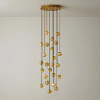 Ambrose Alabaster Globe Cascade Chandelier