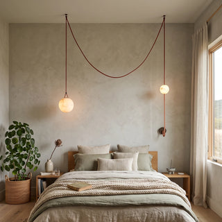 Anouk Draped Strap Alabaster Chandelier