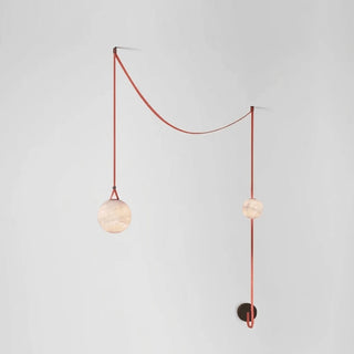 Anouk Draped Strap Alabaster Chandelier