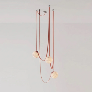 Anouk Draped Strap Alabaster Chandelier