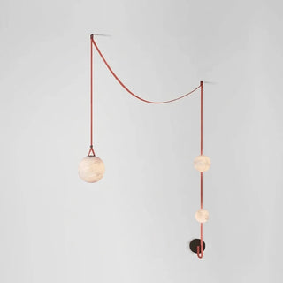 Anouk Draped Strap Alabaster Chandelier