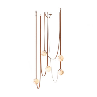 Anouk Draped Strap Alabaster Chandelier