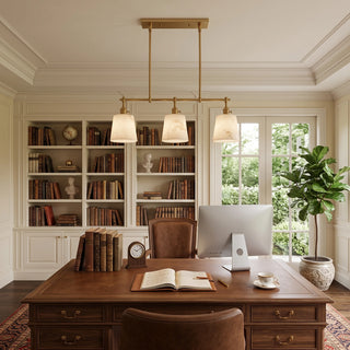 Ashbury 3-Light Alabaster Linear Chandelier