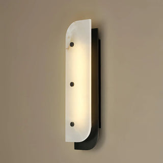 Asymmetrical Elaris Alabaster Wall Lamp