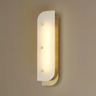 Asymmetrical Elaris Alabaster Wall Lamp