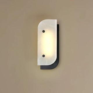 Asymmetrical Elaris Alabaster Wall Lamp