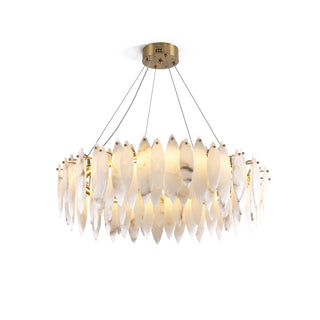 Aveline Alabaster Petal Chandelier
