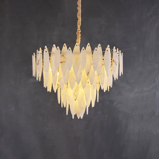 Aveline Alabaster Petal Chandelier