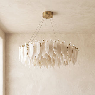 Aveline Alabaster Petal Chandelier