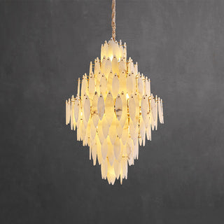 Aveline Alabaster Petal Chandelier