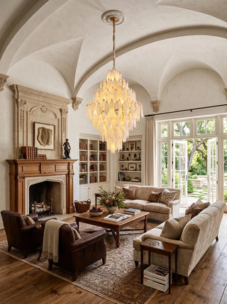 Aveline Alabaster Petal Chandelier