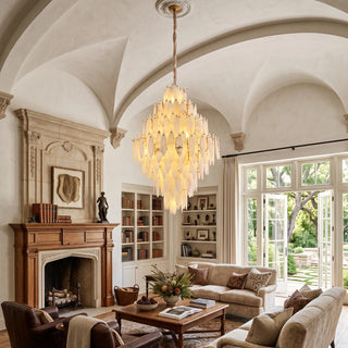 Aveline Alabaster Petal Chandelier