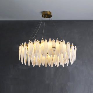 Aveline Alabaster Petal Chandelier