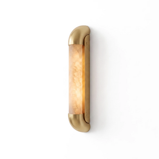 Aveline Bracketed Alabaster Wall Sconce