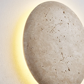 Balloon-Shaped Nino Travertine Wall Lamp