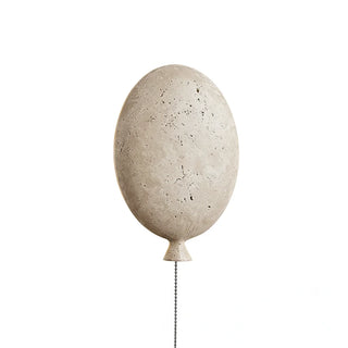 Balloon-Shaped Nino Travertine Wall Lamp