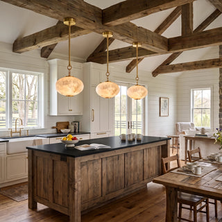 Bellamy Alabaster Lantern Pendant Light