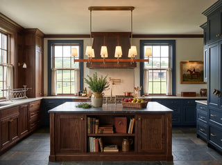 Bridell Leather-Wrapped Brass Chandelier