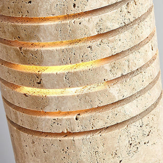 Bucket Stone Travertine Table Lamp