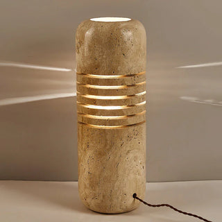 Bucket Stone Travertine Table Lamp
